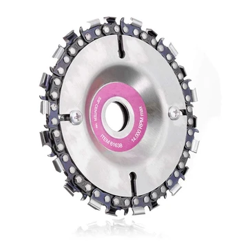 

4 Inch Angle Grinder Disc Chain Plate 22 Tooth Wood Carving Disc Chainsaw Cutter Woodworking Tool for 100/115 mm Angle Grinder 5