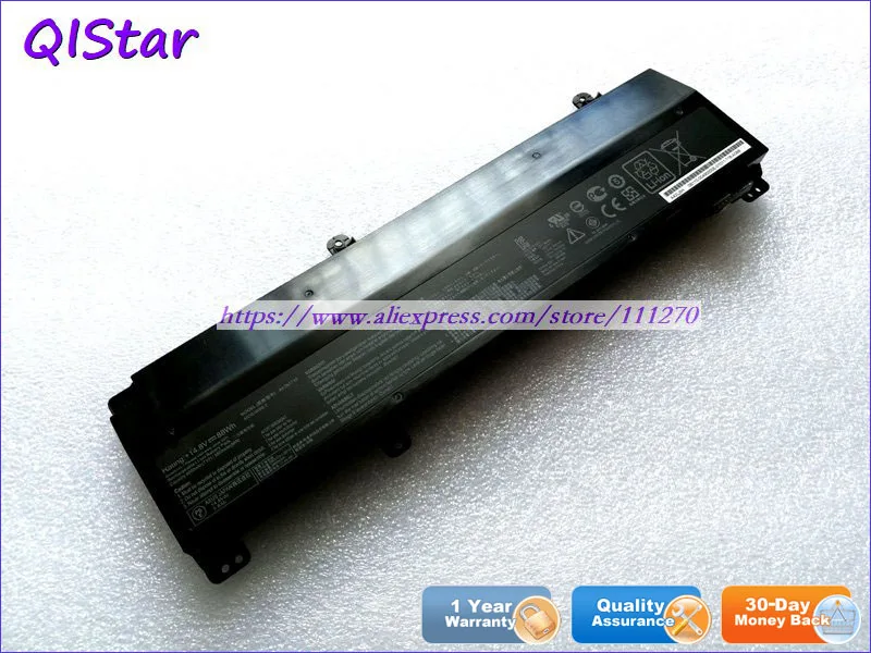 QISTAR 14,8 V 88Wh подлинный A42N1710 Аккумулятор для ноутбука Asus GL702VI GL702VI-1A ноутбук