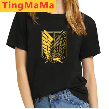 

Hot Japanese Anime Attack on Titan T Shirt Women Kawaii Cartoon Naruto Demon Slayer Graphic Tees One Piece Harajuku Shirt Female