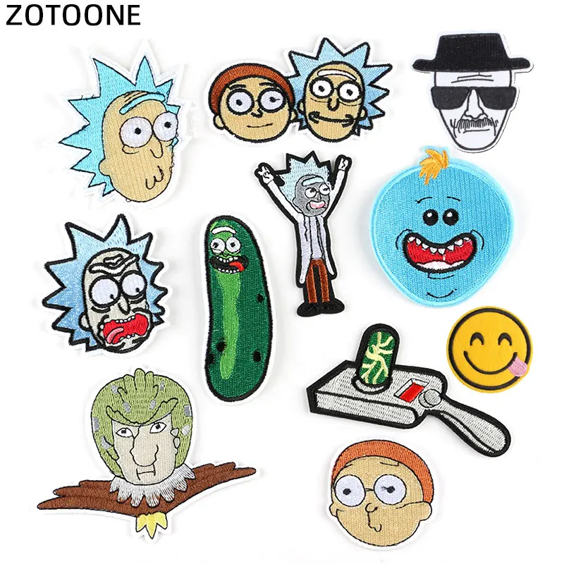

ZOTOONE Anime Character Patches Badge Diy Stickers Iron on Clothes Heat Transfer Applique Embroidered Applications Cloth FabricS