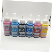 70 мл на основе красителя пополнения чернил комплект для Epson L100 L110 L120 L132 L210 L222 L300 L312 L355 L350 L362 L366 L550 L555 L566 принтер