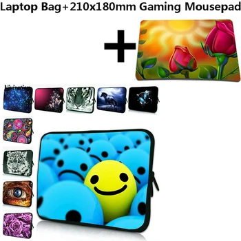 

21x18cm Mousepad+Colorful Sleeve Tablet 10.1 10.2 10 Case Neoprene Netbook Bag Pouch Bolsas For iPad Air 2/iPad 2 3 4 9.7 Case