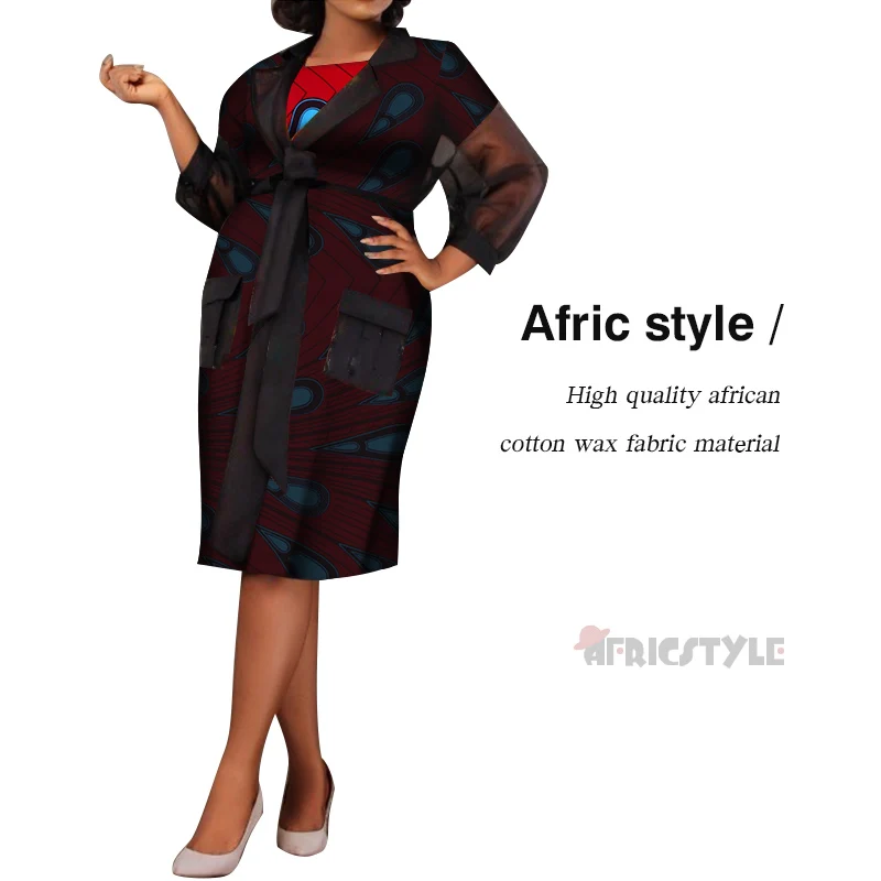 

New African Traditional 2 Piece Skirt Sets Clothing Bazin African Print Tops and Skirt Sets For Women WY7709