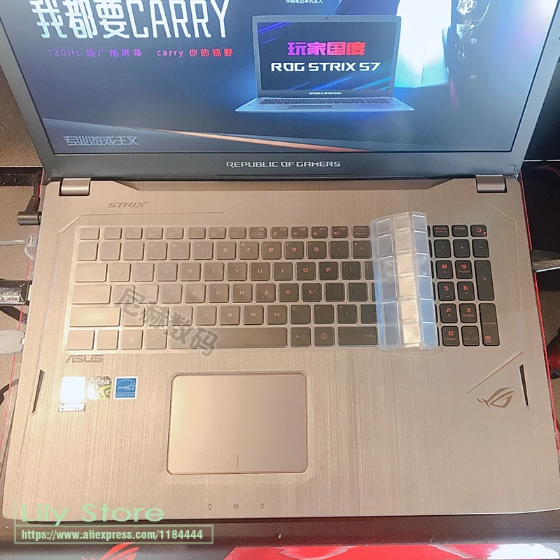 

TPU Laptop Keyboard Protector Skin Cover For Asus ASUS ROG G501JW GL502VY GL502VT GL502VS GL502VM G550 GL551JW GL551JX GL552VW