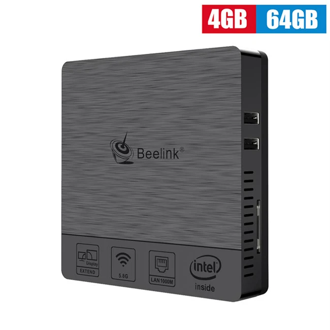 4GB 64GB BT3 Pro II ТВ приставка 4 Гб 64 Гб Intel Atom X5-Z8350 Intel HD graphics 400 Beelink BT3 Pro мини-ПК Win 10 BT 4,0 1000 Мбит/с медиаплеер - Цвет: 4GB 64GB