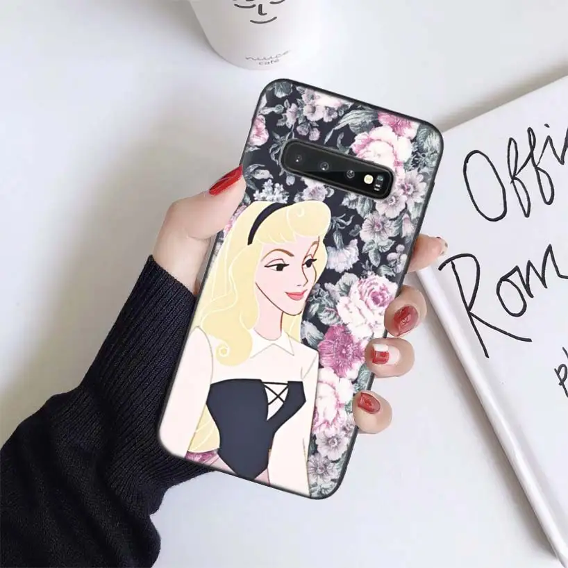Disneys комплект принцессы с сердечком черный чехол для samsung Galaxy A50 A70 A50S A10S A20S A10 A20E A30 A40 M40 M30S A80 мягкий чехол для телефона - Цвет: BS239-2