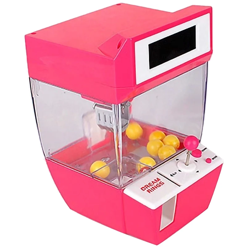  Doll Claw Machine Mini Slot Game Vending Candy Machine Grabber Arcade Desktop Caught Fun Music Funn