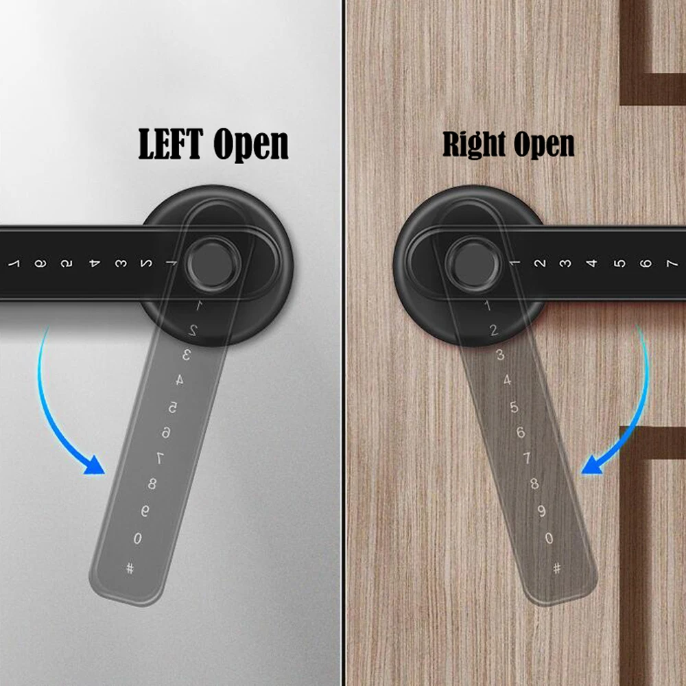 TTLock/tuya APP Smart Fingerprint Lock password code Door Lock Bluetooth Biometr