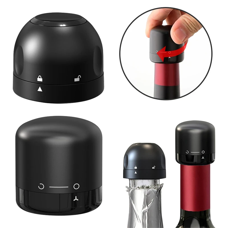 1/2Pcs Silicone Vacuum Sealed Red Wine Bottle Cap Stopper Champagne Retain Freshness Plug Bar Tools | Дом и сад