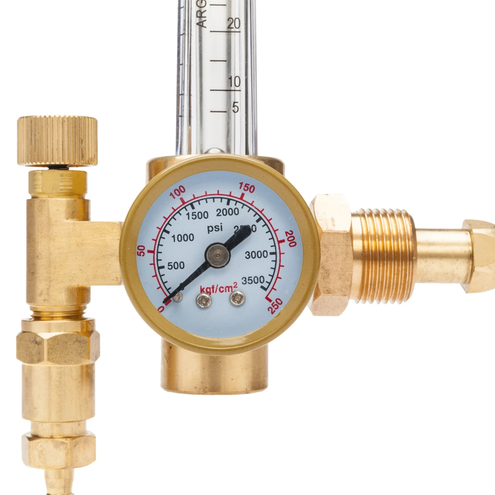 Argon CO2 Mig Tig Flow Meter Dual Tube Regulator Welder Strong Gas Tightness