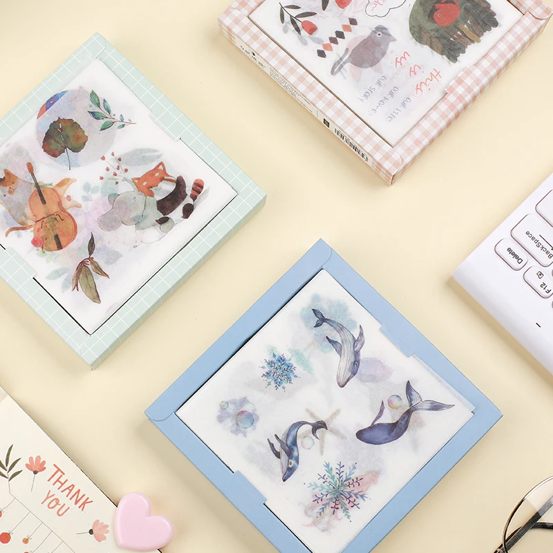 50 шт в наборе Kawaii Стикеры пакет DIY Скрапбукинг пуля журнал Kawaii Животные простое симпатичное платье коробка с наклейками канцелярские принадлежности для школьных принадлежностей