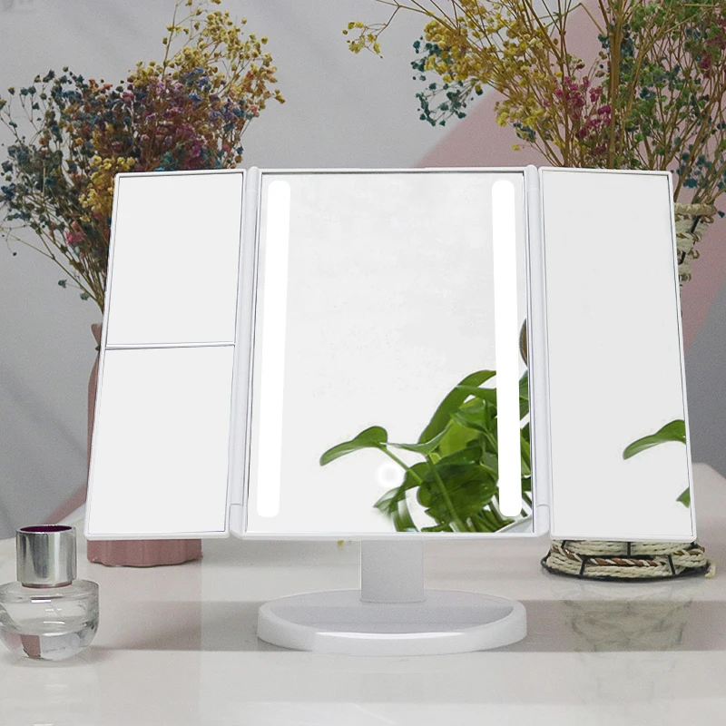 Светильник-зеркало с гибкой лампой для макияжа miror magnify screen сенсорный переключатель туалетный зеркальный светильник s для девочек Подарки