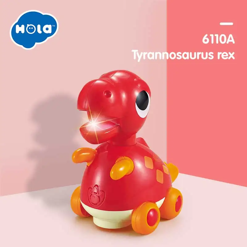 HOLA TOYS 6110 Jurassic Wild Life Набор игрушечных динозавров Электрический интерактивный спрей динозавры игрушки для детских подарков - Цвет: ORIGINAL BOX