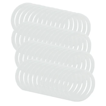 

Reusable Leak Proof Silicone Seal Rings for Plastic Mason Jar Lids (Regular Mouth, 48-Pack)