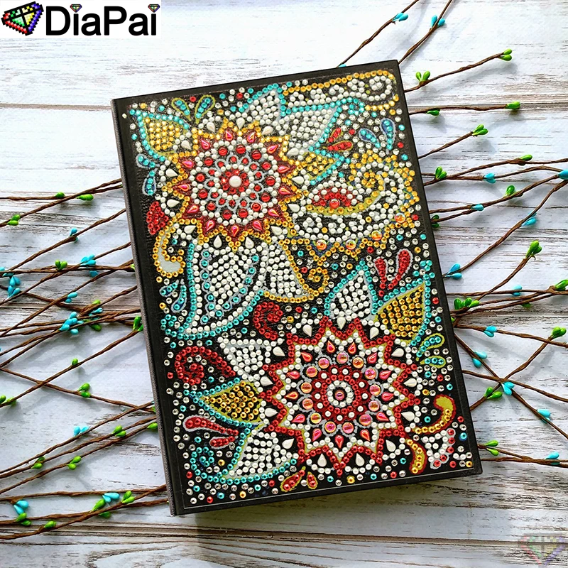 DiaPai A5 блокноты 5D DIY алмазная живопись специальная форма Дневник Книга Алмазная вышивка крестиком Стразы Декор подарок