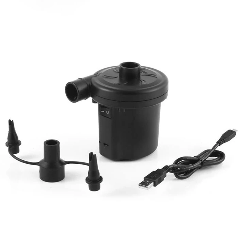 Electric Air Pump Portable Quick Fill Air Mattress Pump Couch Blow Up Pool Raft Bed Boat Toy With 3 Nozzles Inflatable Pump Aliexpress