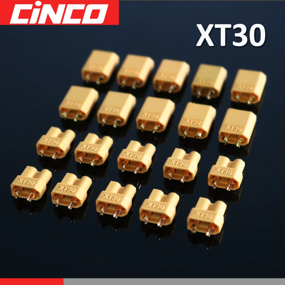 10 пар/лот XT 30 A Max цилиндрические разъемы разъем RC Lipo Battery xt XT30U для Quadcopter