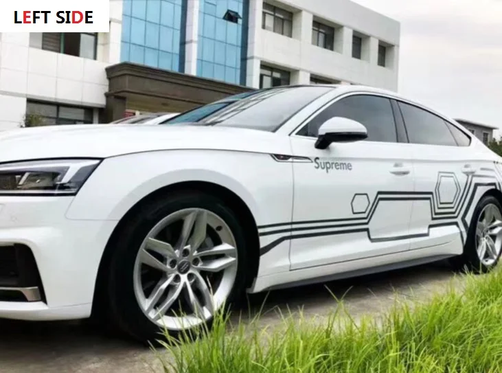 Левая сторона модифицированный пользовательский Автомобиль Спорт Потяните цветок личностный тренд декоративные наклейки на машину наклейки на тело