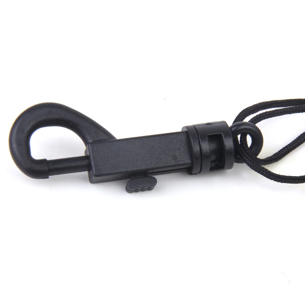 Black Artificial Leather Adjustable Neck Strap with Snap Hook for Saxophone Musical Instrument Accessories