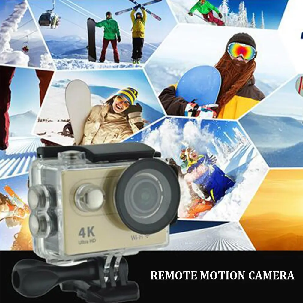 Ultra HD 4K Спортивная экшн-камера wifi 1080P 12MP+ угол 170 градусов Водонепроницаемая DV видеокамера для спорта на открытом воздухе