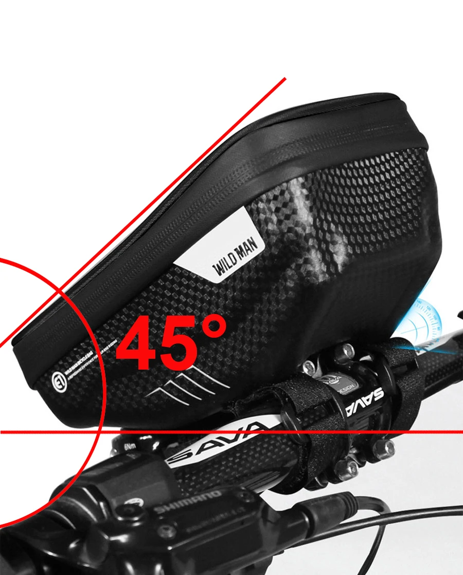 Ветрозащитные сумки для велоспорта, велосипедная сумка, водонепроницаемая трубка, руль для мобильного телефона, сумка-держатель, чехол для телефона Pannier на 4,0~ 6,5 дюйма