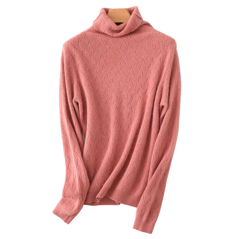 New Arrival Women sweater cashmere Knitted Pullovers Ladies Jumpers 4colors Turtleneck Print Standard Clothes