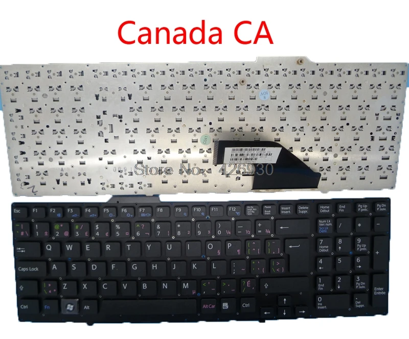 Ноутбук RU TW CA GK BG IT JP клавиатура для SONY VPCF VPCF1 VPCF11 VPCF12 VPCF13 английский, Россия, Канада, Италия, греческий, болгарийский - Цвет: Canada CA
