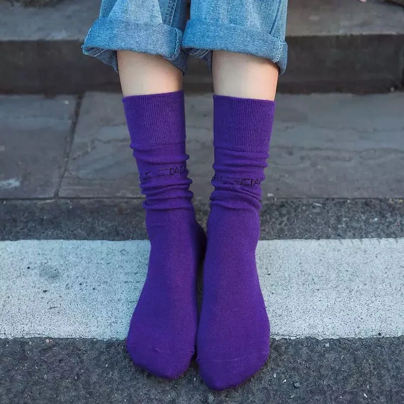 Harajuku/10 вязанных носков без пятки с буквами для мальчиков, крутые ...