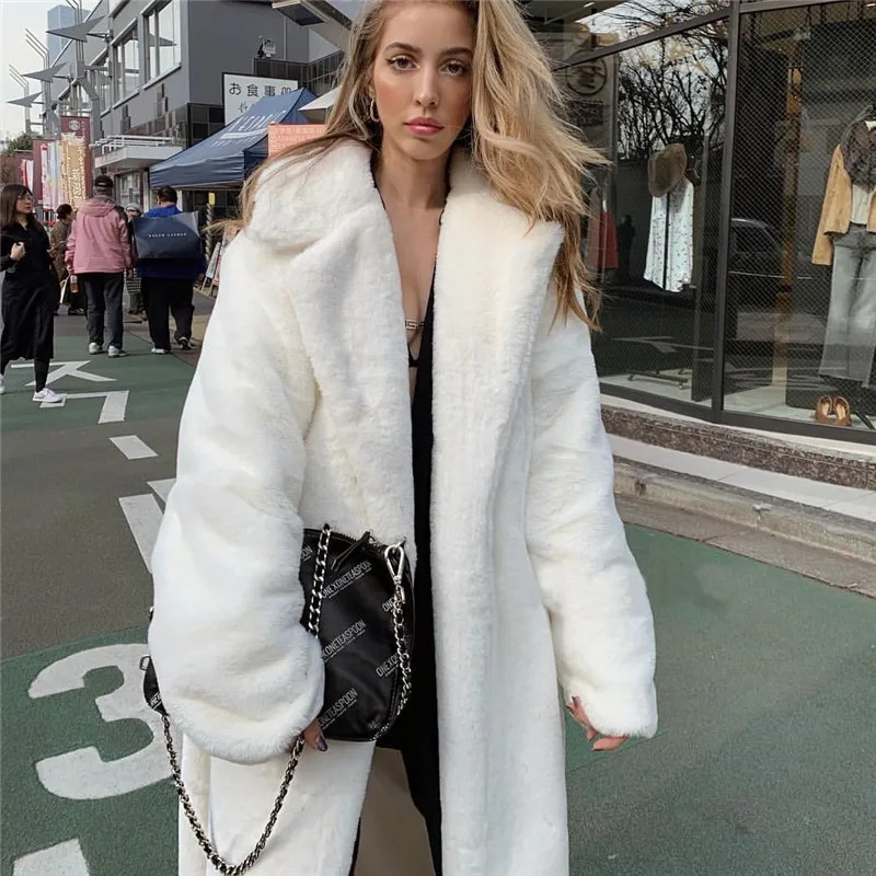 

Women's jacket 2020 autumn and winter new simple pure color cardigan plus size jacket women's wild furry warm coat