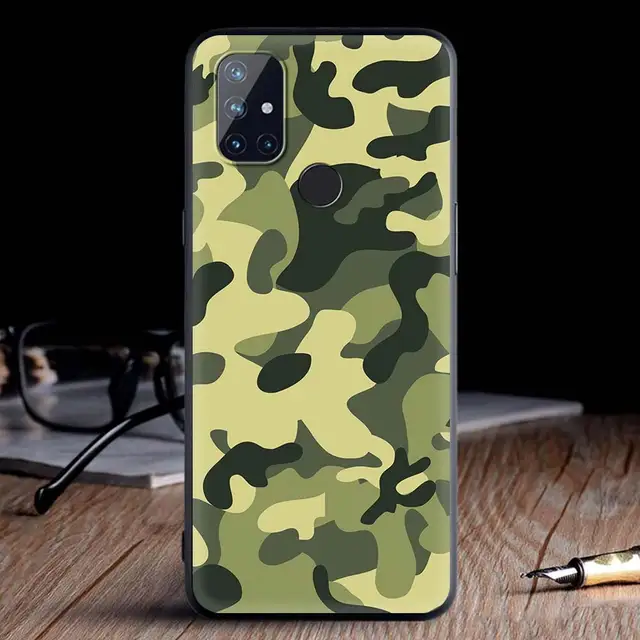 For OnePlus 8 Nord 7Pro Case For One Plus Z N10 5G 8T 7 Pro n100 7T 6T Full Protection Soft Phone Cover Camouflage Pattern Army B07