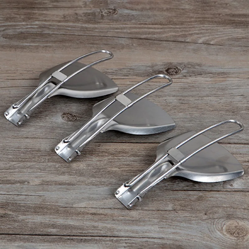 Folding Spatula Outdoor Stainless Steel Cooking Shovels Picnic Cookware Shovel Parts Hiking Camping Tableware | Спорт и развлечения