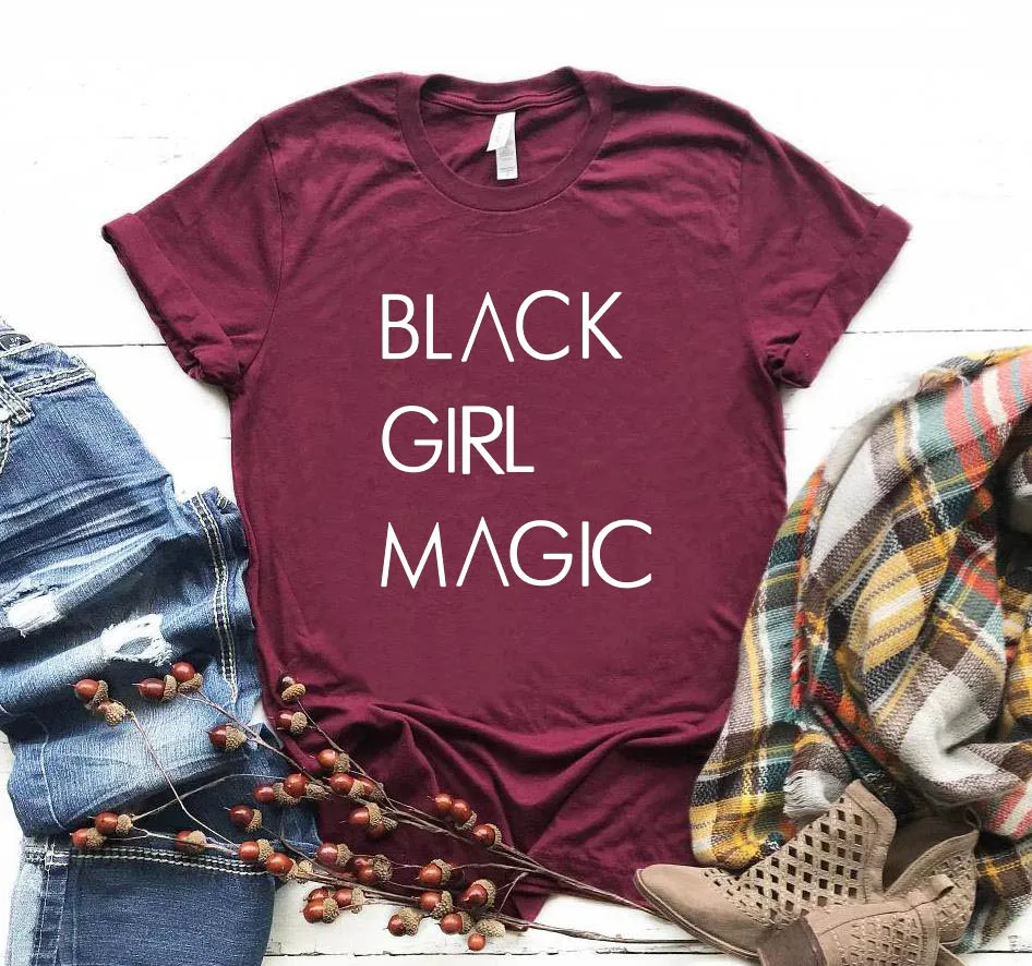 Черная Женская футболка с принтом магических букв, хлопковая Повседневная забавная Футболка для леди, топ-футболка, хипстер Tumblr, 6 цветов, Прямая поставка, Z-975