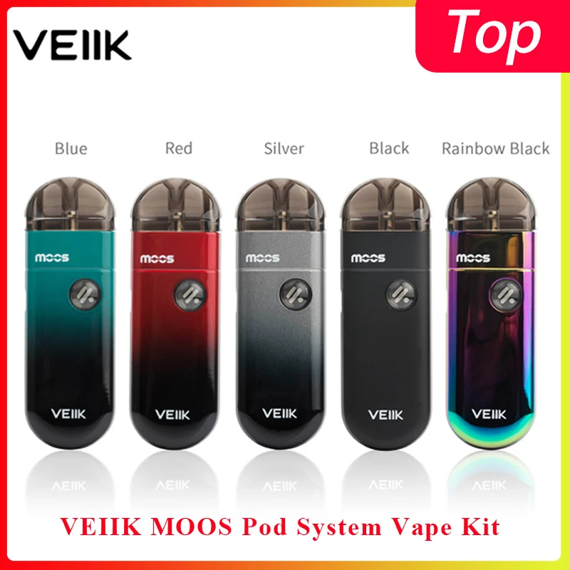 Электронная сигарета Pod vape Veiik MOOS Vape Kit 1100 мАч встроенный аккумулятор и 2 мл pod для