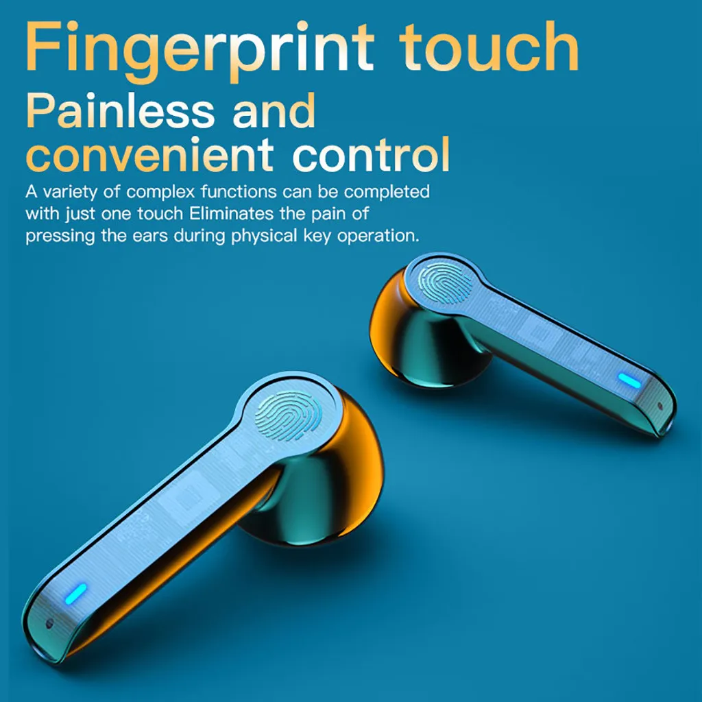 Earphones bluetooth hifi noise L32 New Stereo Wireless Sports Bluetooth Headset Touch Control With Charging Compartment
