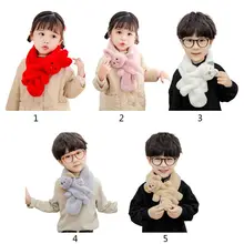 Новинка для малышей, детей, зимняя крест воротник шарф стильная футболка с изображением персонажей видеоигр 3D кролик кукла шею