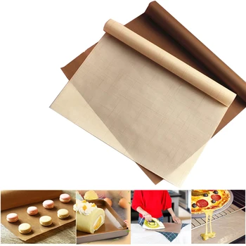

NEW Reusable Non Stick Baking Paper High Temperature Resistant Sheet Outdoor BBQ Oven Microwave Grill Baking Mat Baking Tools