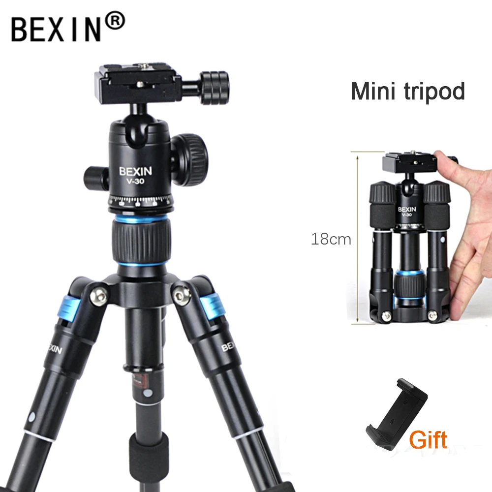 

BEXIN MS08+V-30 Desktop mini tripod portable for phone self-timer live camera photography SLR small