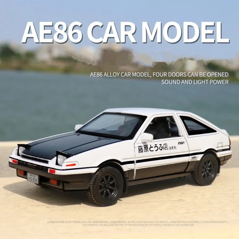 1 28 Initial D Toyota Ae86 Legering Model Car Diecasts Metal Toys Vehicles Model Car Sound And Light Simulation Collection Kids Diecasts Toy Vehicles Aliexpress