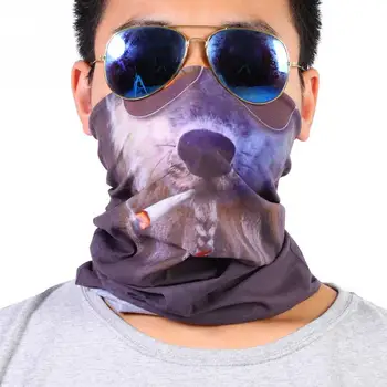 

Outdoor Sports Face Mask Animal Pattern Cycling Breathable Protective Face Mask Neck Warmer Scarf Camping&Hiking Scarves