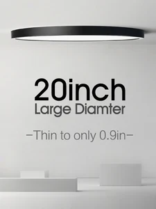 Большая Светодиодная потолочная лампа, ультратонкий светильник для спальни, гостиной, кухни, 20 дюймов