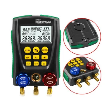 

Temperature Tester Digital Manifold Gauge Meter Pressure Gauge Refrigeration Digital Vacuum Pressure Manifold Tester Meter HVAC