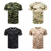 Breathable Camouflage T-Shirt Quick Dry Tights Army Tactical Mens Compression T-Shirt Fitness Bodybulding Running cycling  HF ► Photo 2/6