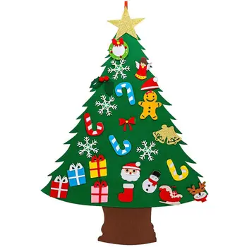 

Felt Christmas Tree Large DIY Christmas Tree Adornment Felt Christmas Party Supplies Hanging Pendant Drop Ornament