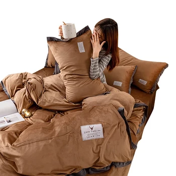 

Bedding Set 3/4pcs Bed Sets Bedclothes Duvet Cover Bed Linen Sheets Pillowcase Comfortable Coverings For 1.2/1.5/1.8/2.0m Bed