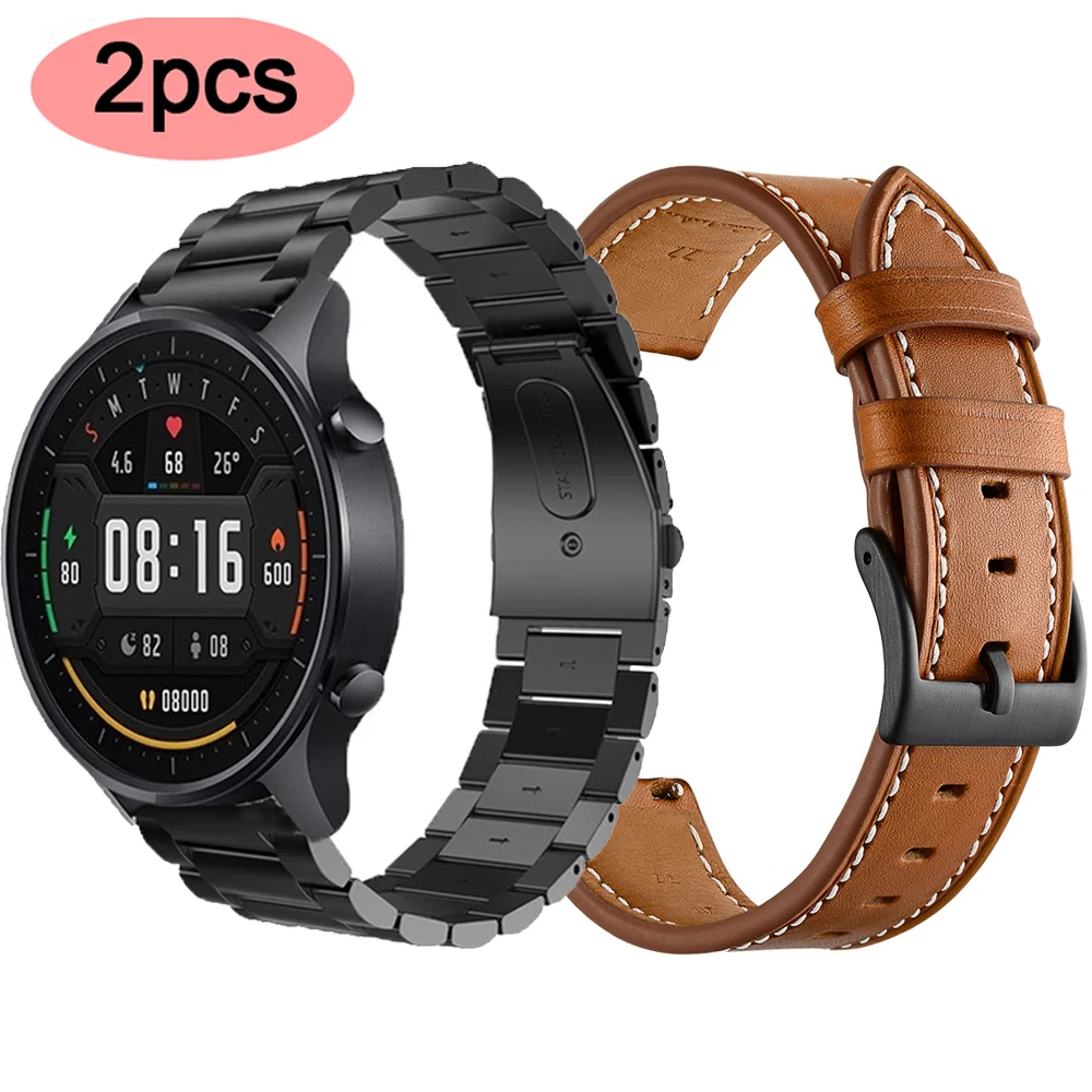 Bracelet en acier inoxydable pour xiaomi mi montre couleur bracelet pour xiaomi mi montre intelligente couleur noir mondial remplacement sport