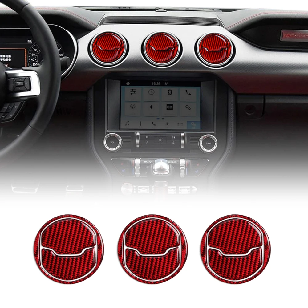

Inner Panel Central Aircon Outlet Vent Cover Trim Parts Set Kit For Ford Mustang