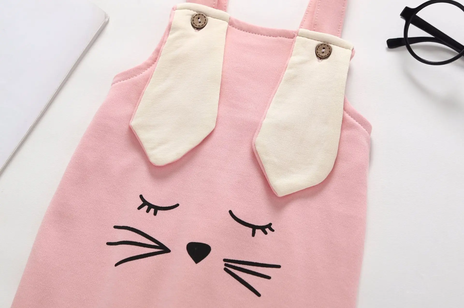 New Style Spring And Autumn Summer Baby Overalls Pure Cotton Men And Women Small CHILDREN'S Baby One-piece Cartoon Open Fil