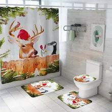 4 шт. коврик с покемонами, плюшевый Рождественский коврик с принтом для ванной комнаты, четыре предмета, ковер, alfombra pokemon 40S23