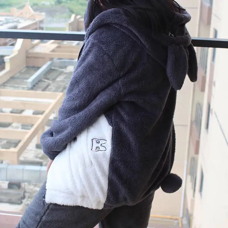 Новая Толстовка Harajuku Totoro Kawaii толстовка с капюшоном пальто для косплея флисовое
