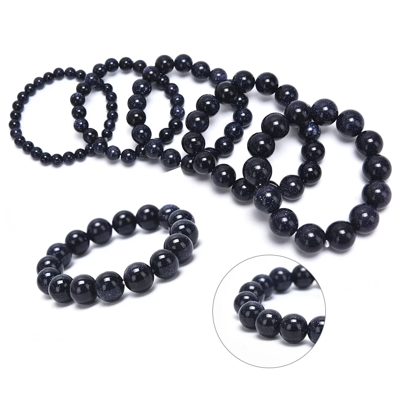 Круглый браслет для похудения с черным природным камнем, магнитный браслет для здоровья, модный металлический растягивающийся браслет из гематита для мужчин и женщин